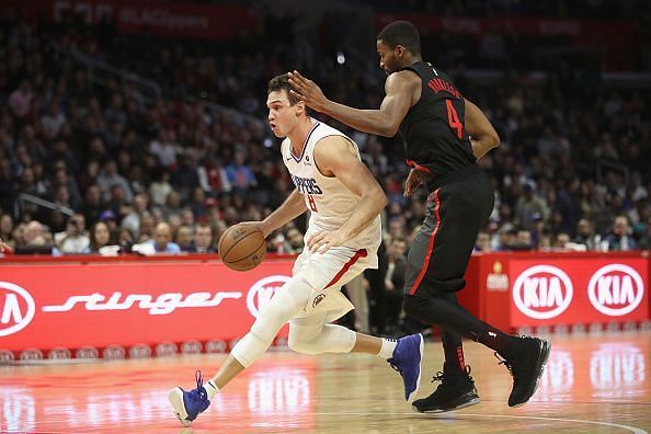 Action from Portland Trail Blazers v Los Angeles Clippers