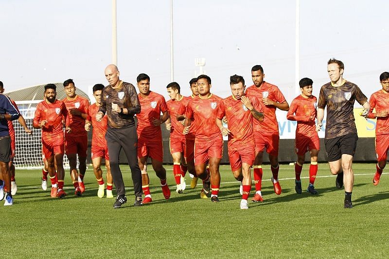 Indian national football team during training (Image: AIFF Media)