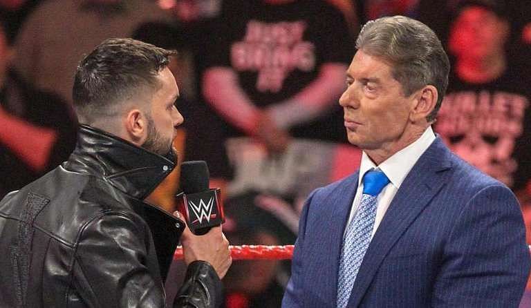 Finn Balor and Vince McMahon