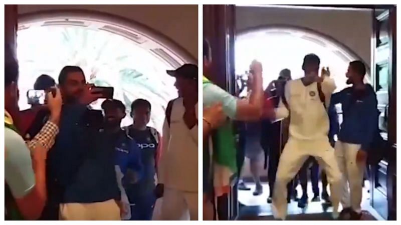 Fans welcome India with some interesting dance moves