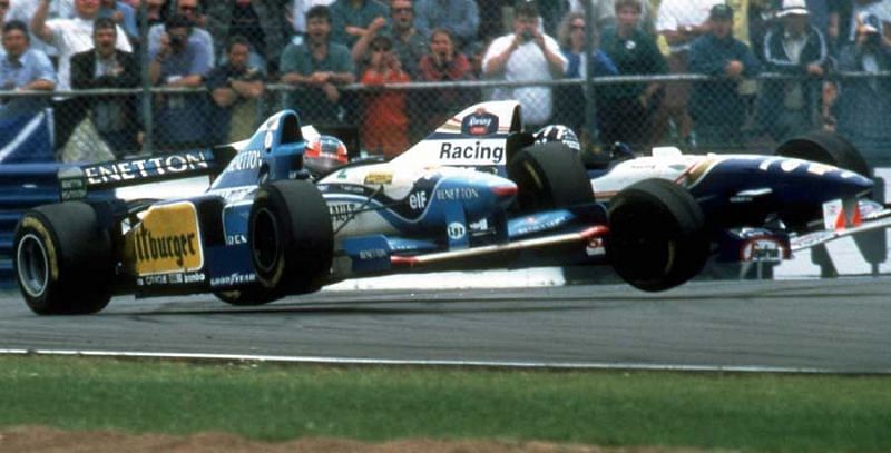 Schumacher vs Hill - 1994 Australia