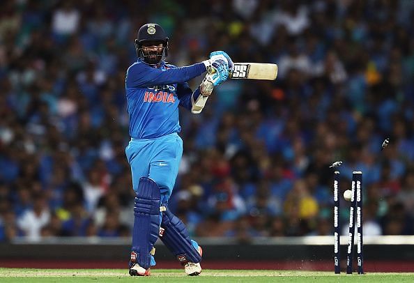Dinesh Karthik hit six of the final ball to help India lift the Nidahas Trophy