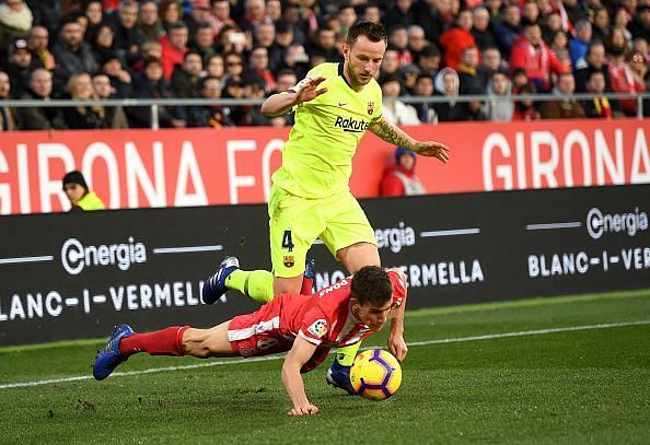 Ivan Rakitic in action against Girona