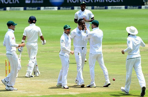 Kagiso Rabada was in sizzling form on helpful pitches at home
