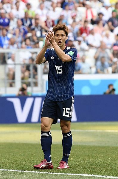 Yuya Osako who played as a lone striker in the World Cup