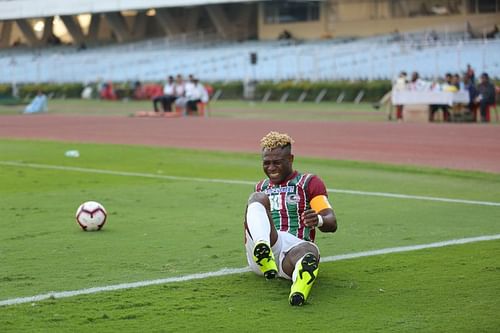 Sony Norde scored a wonderful goal from a free-kick but that wasn't enough for Mohun Bagan to pick up a victory over Real Kashmir