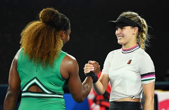 Eugenie Bouchard was outplayed by Serena Williams during their 2nd round encounter at the 2019 Australian Open