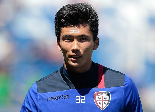 Kwang-song Han who plays for Cagliari Calcio - Serie A