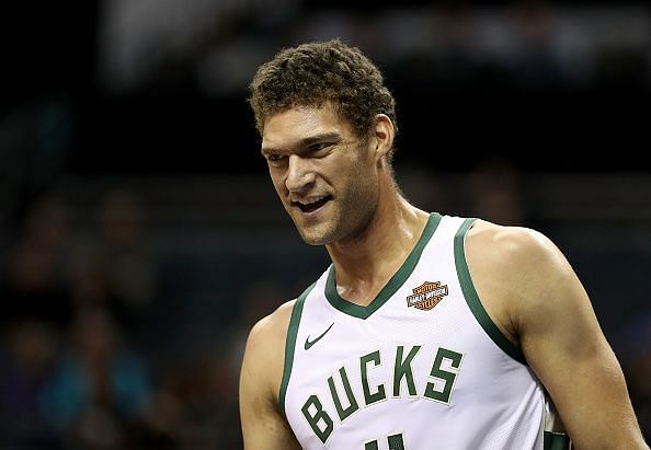 Brook Lopez is attempting a career-high in three-pointers this season