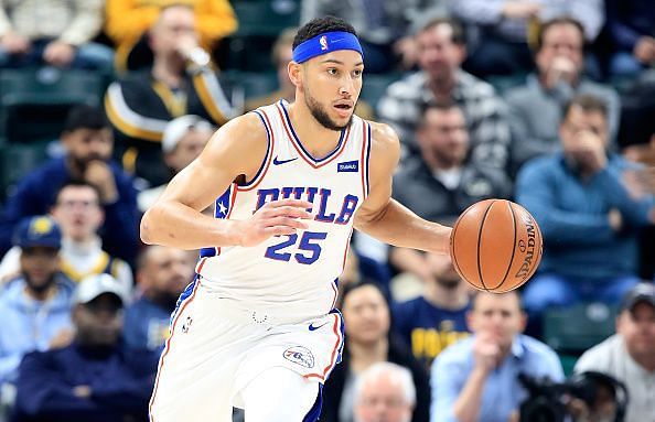Ben Simmons registered a double-double in the loss against the Nuggets