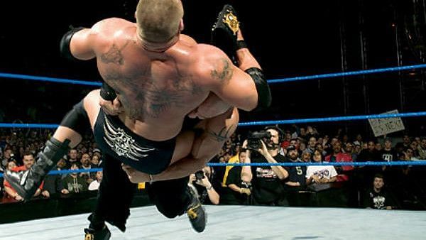 Goldberg speared Brock Lesnar at No Way Out 2004, costing him the WWE Championship to Eddie Guerrero