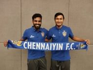 CK Vineeth and Halicharan Narzary (Photo: Chennaiyin FC)