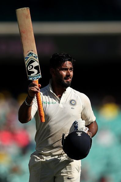 Pant soaking in the applause after scoring 159*