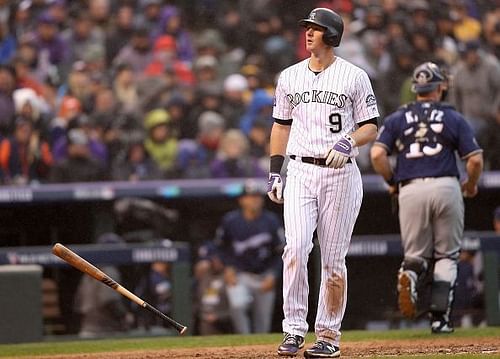 DJ LeMahieu - NLDS - Milwaukee Brewers v Colorado Rockies - Game Three