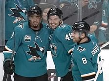 Hertl's hat trick leads Sharks past Penguins 5-2