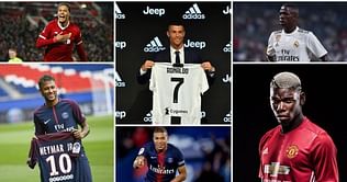 Most expensive players by age featuring Cristiano Ronaldo, Virgil van Dijk and Paul Pogba
