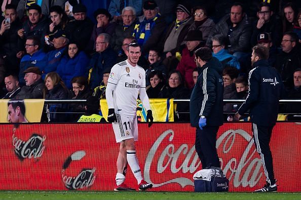 Bale suffered an injury against Villarreal