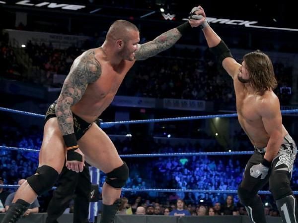 Orton had to defend his opportunity against AJ Styles.