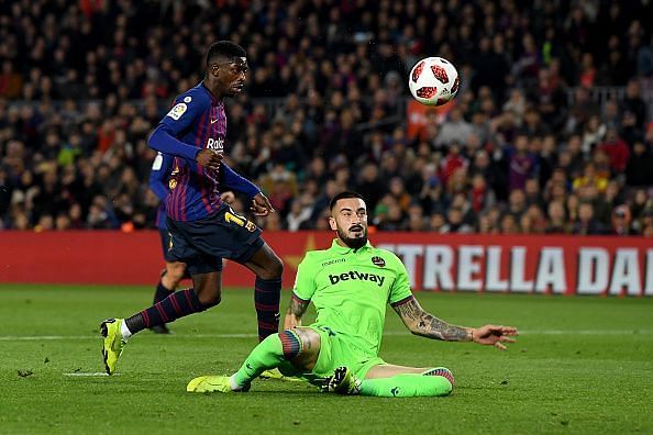 Dembele opened the scoring for Barcelona