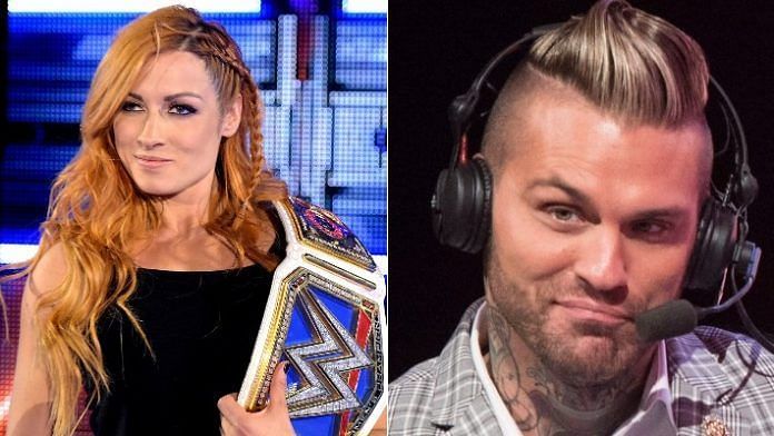 Becky Lynch and Corey Graves got quite heated