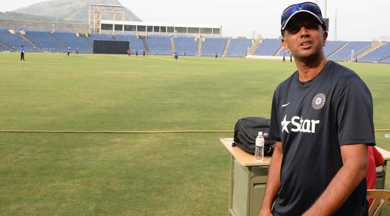 Dravid during an India A team match