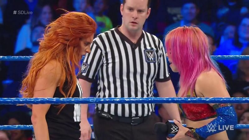 Asuka was not to be overshadowed by Becky