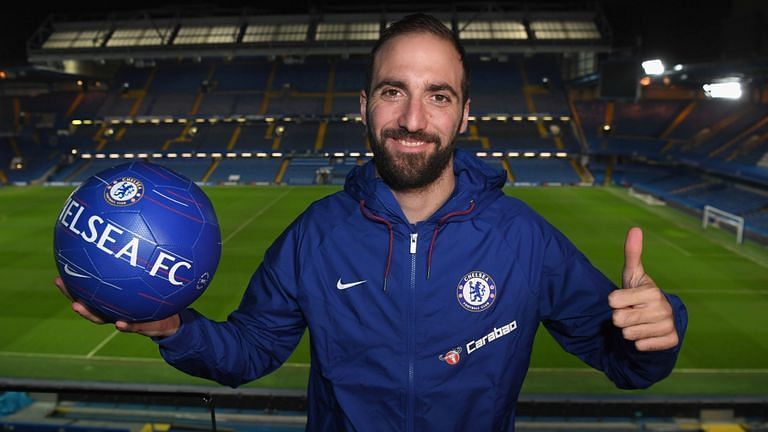 Higuain has recently been signed by Chelsea