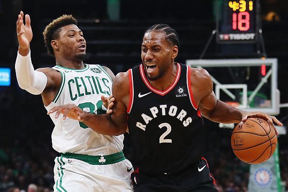 Kawhi will be looking for another influential performance against an unpredictable Boston Celtics