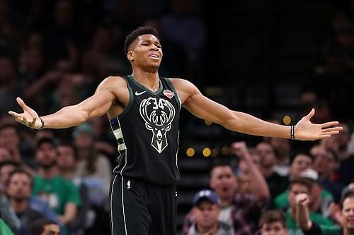 Milwaukee Bucks' Giannis Antetokounmpo has the second most fan votes as a 2018 - 2019 NBA All-Star