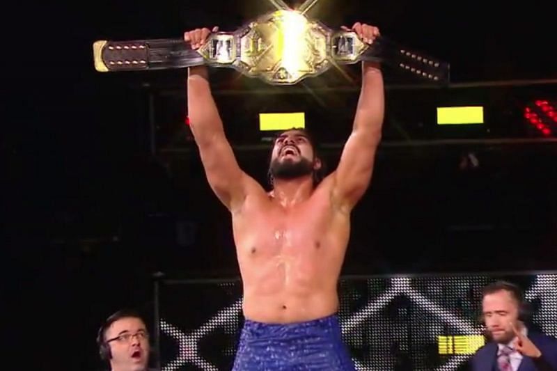 Andrade when he first won the NXT Championship.