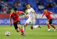 Philippines' Adam Tull in white will need to earn their victory against the White Falcons