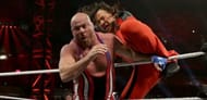 Shinsuke Nakamura eliminated Kurt Angle from the Royal Rumble match