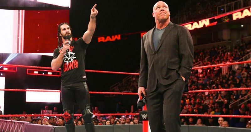 Rollins and Angle were rumoured to be having a match at Wrestlemania 34.
