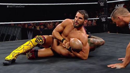 Ricochet defended his North American Championship against Johnny Gargano