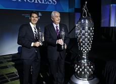 Power, Penske collect Indy 500 trophies