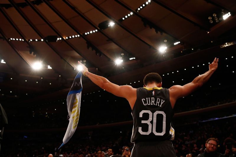 Steph curry looks determined to win his third MVP trophy