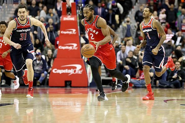 Toronto Raptors' Kawhi Leonard does more action than talk on the court