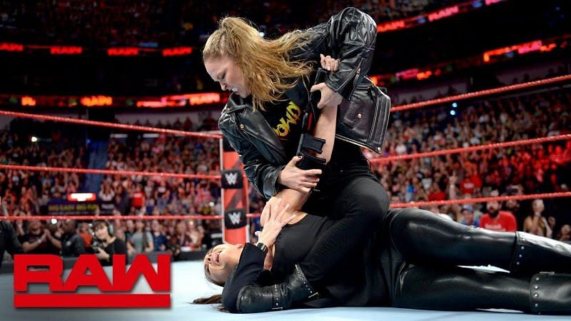 Ronda most often finishes her matches using her signature armbar.