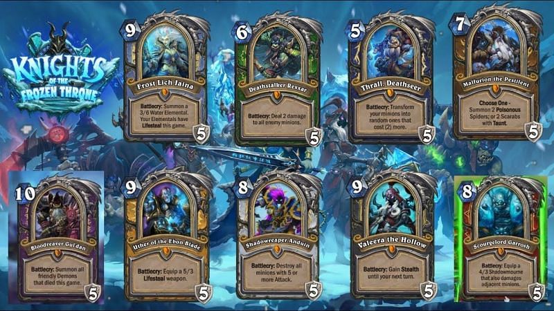 Image result for hearthstone death knight heroes