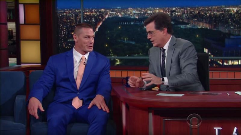 John Cena appeared on the Late Show with Stephen Colbert