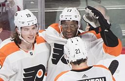 Patrick scores twice, Flyers top Canadiens 5-2