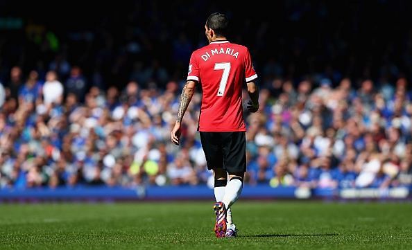 Di Maria took the iconic no. 7 jersey at United