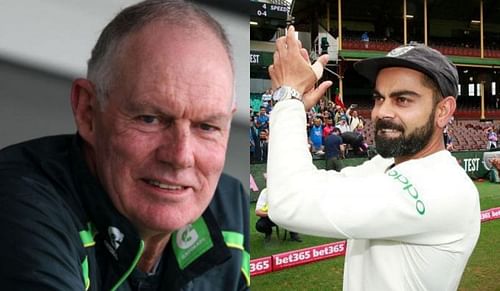 Chappell (left) has high praise for Kohli's attitude