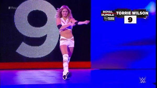 Torrie Wilson came out at number 9 in the first ever all-female Royal Rumble