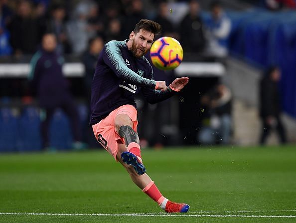 The reigning Golden Shoe holder - Lionel Messi