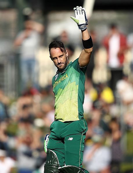 Faf Du Plessis during Australia vs South Africa - 3rd ODI last year