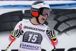 Schmidhofer wins super-G, denies Goggia in comeback race