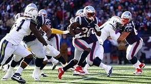 Patriots thrash Chargers as Michel leads first-half rout