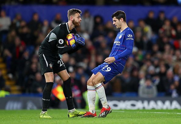 Angus, 22, made his Premier League debut at the Bridge - where he excelled with Norwich last season