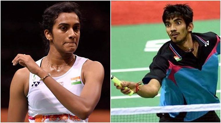 PV Sindhu (left) and Kidambi Srikanth